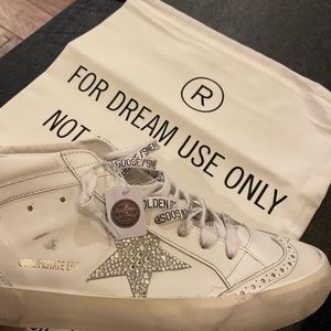 Golden Goose Midstar Crystal Embellished Sneaker